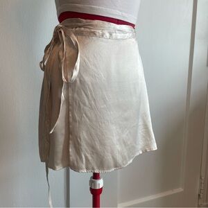 SOLD - Zara Pareo Ballerina Ivory Mini Skirt